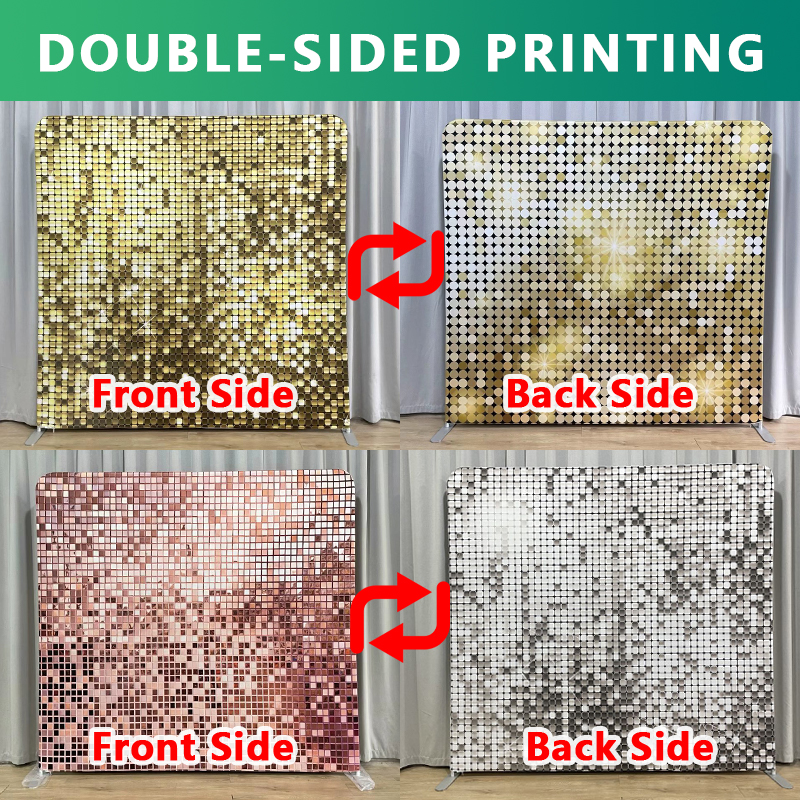 8x8ft Gold Glitter Photo Fabri - огляд і ціна Sequin Fabric Panel