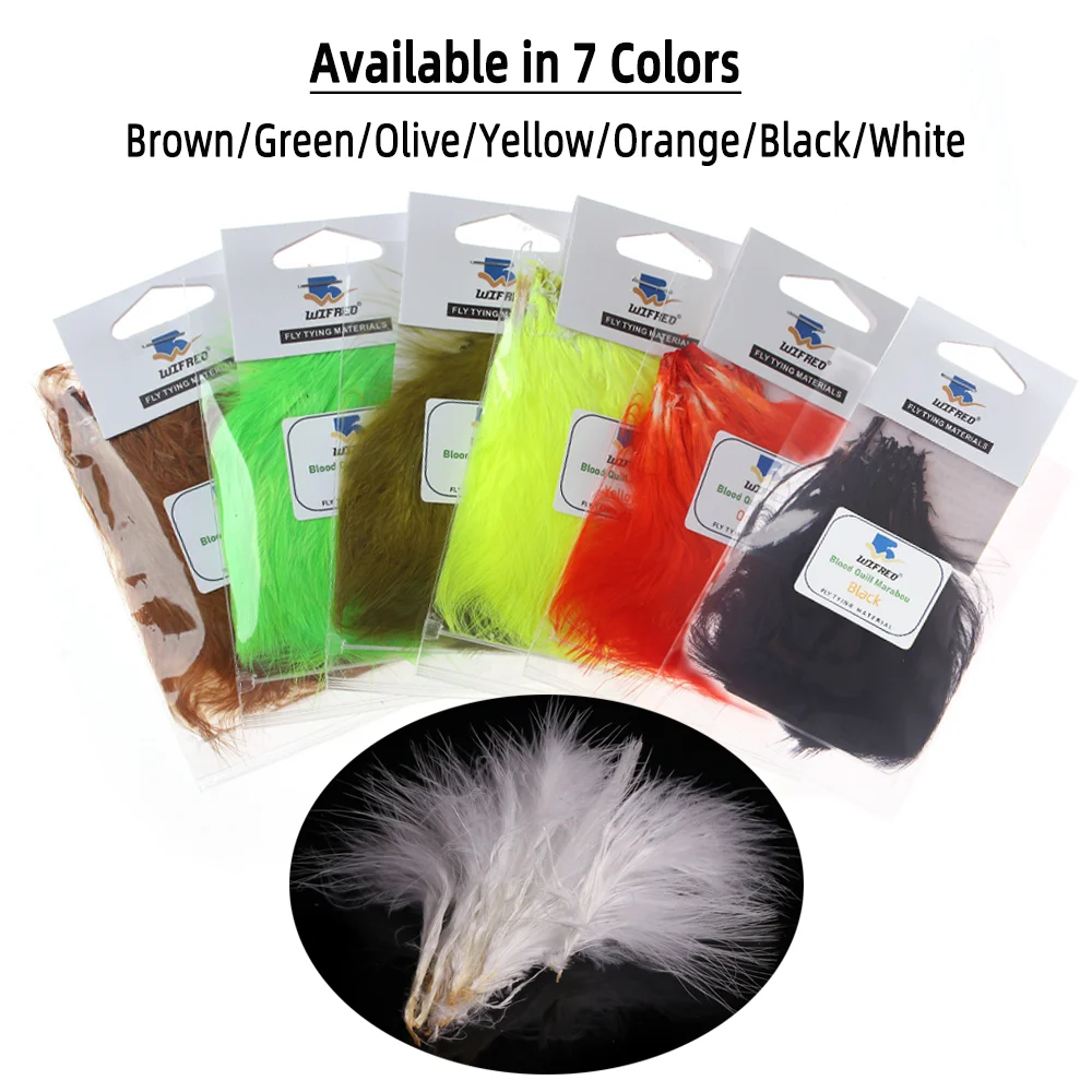 Wifreo 2packs Blood Quill Mara - огляд і ціна Feather Trim Marabou