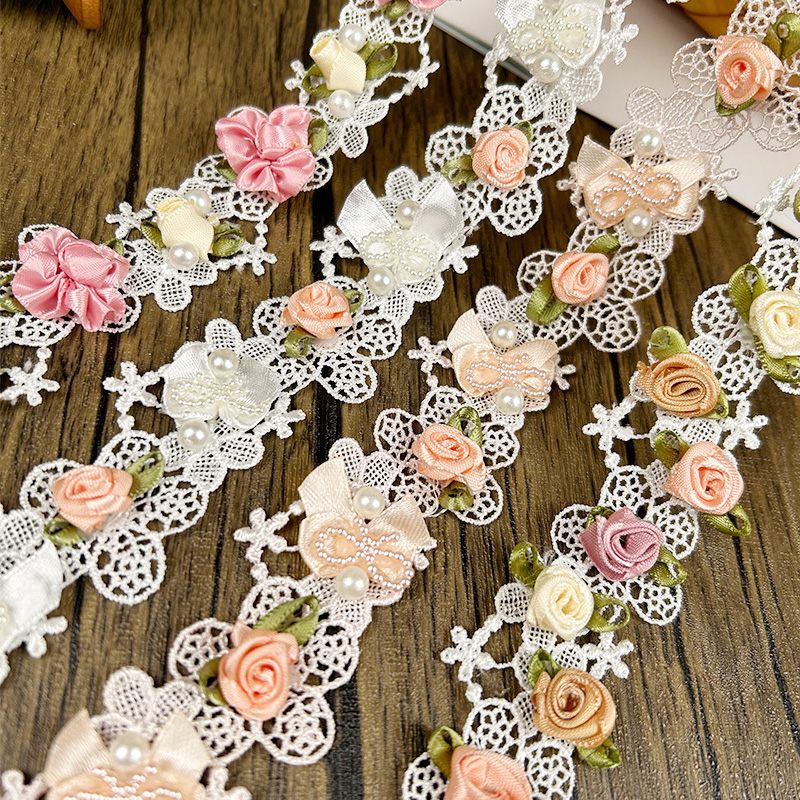 44/50cm 3D Flower Lace Trim Ap - огляд і ціна Lace Ribbon Trim
