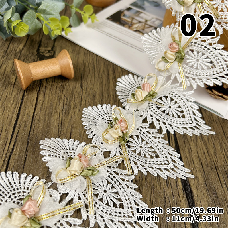 44/50cm 3D Flower Lace Trim Ap - огляд і ціна Lace Ribbon Trim
