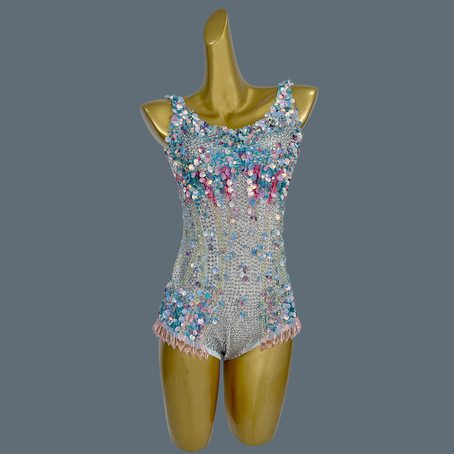 Women Sexy Stage Rhinestones S - огляд і ціна Rhinestone Banding Trim