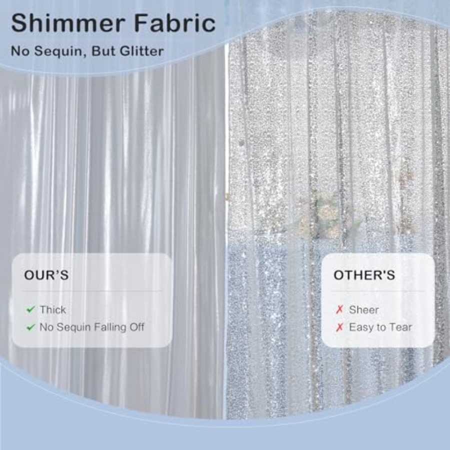 Parties and weddings: silver s - огляд і ціна Sequin Fabric Panel