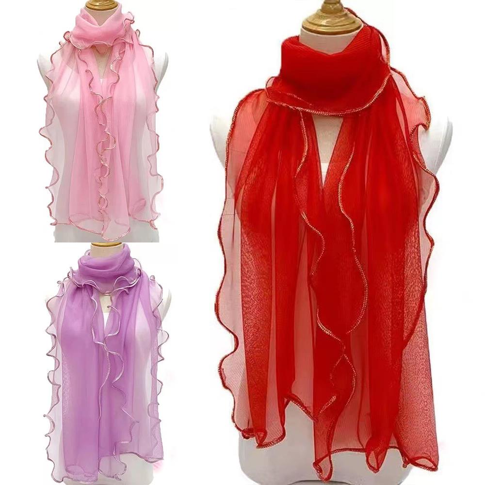 Lightweight Hijab Silk Shawl W - огляд і ціна Tassel Fringe Trim