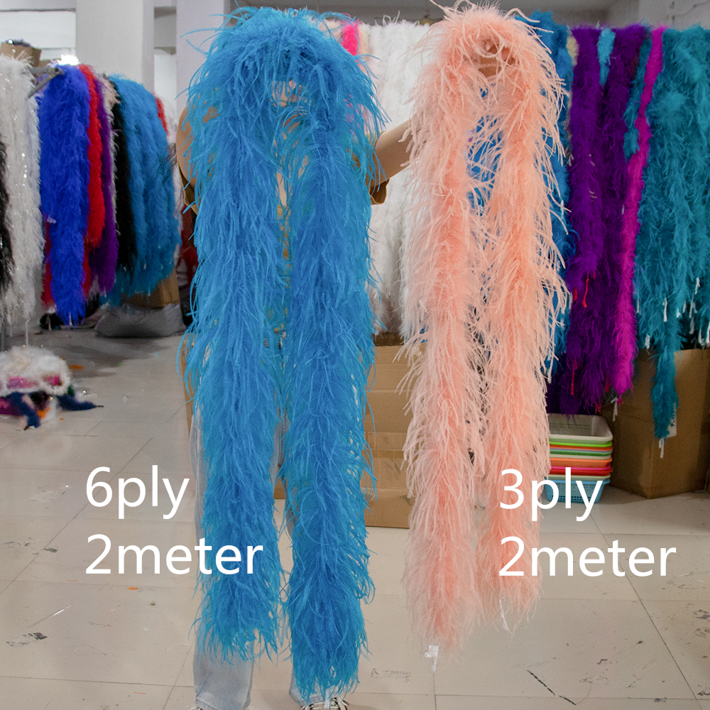 Natural Ostrich feather boa 1  - огляд і ціна Feather Trim Marabou