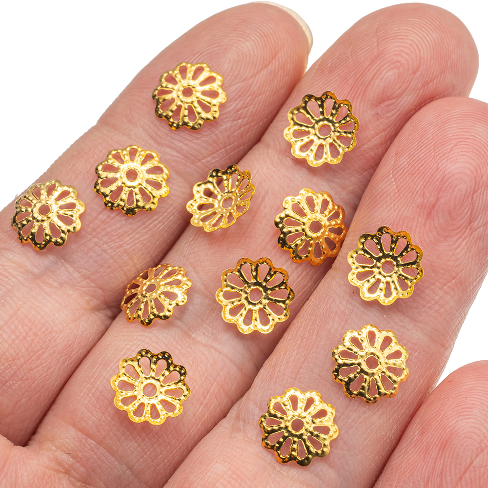 200pcs 7/9mm Filigree Flower H - огляд і ціна Embellishment Crafts