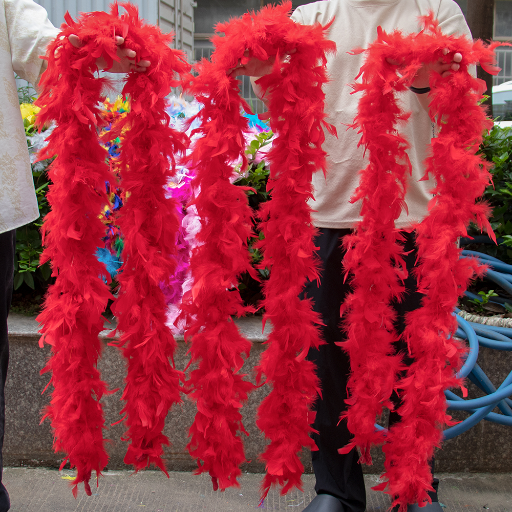 Red Marabou Feather Boa Trim F - огляд і ціна Feather Trim Marabou
