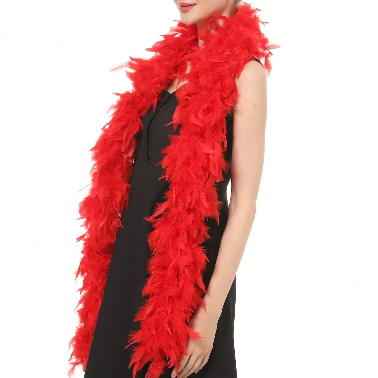 Red Marabou Feather Boa Trim F - огляд і ціна Feather Trim Marabou