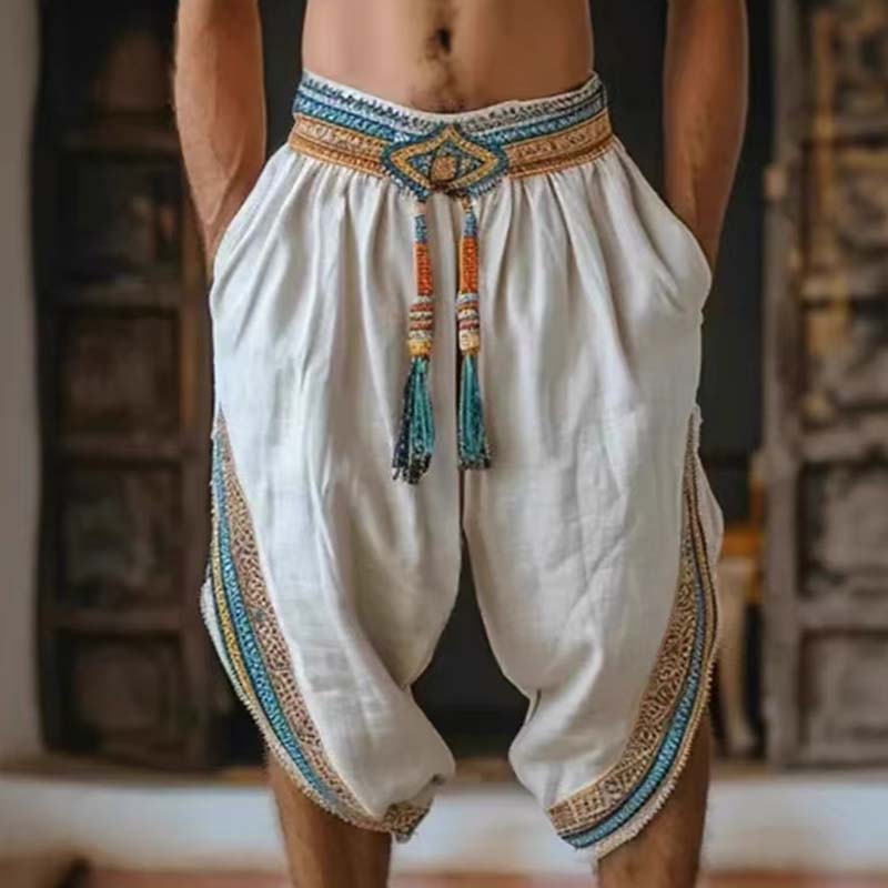 Men's Tassel Elastic Waist Cas - огляд і ціна Tassel Fringe Trim