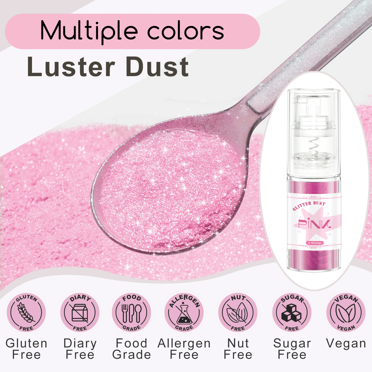 Multicolored Glitter Spray-Shi - огляд і ціна Embellishment Crafts