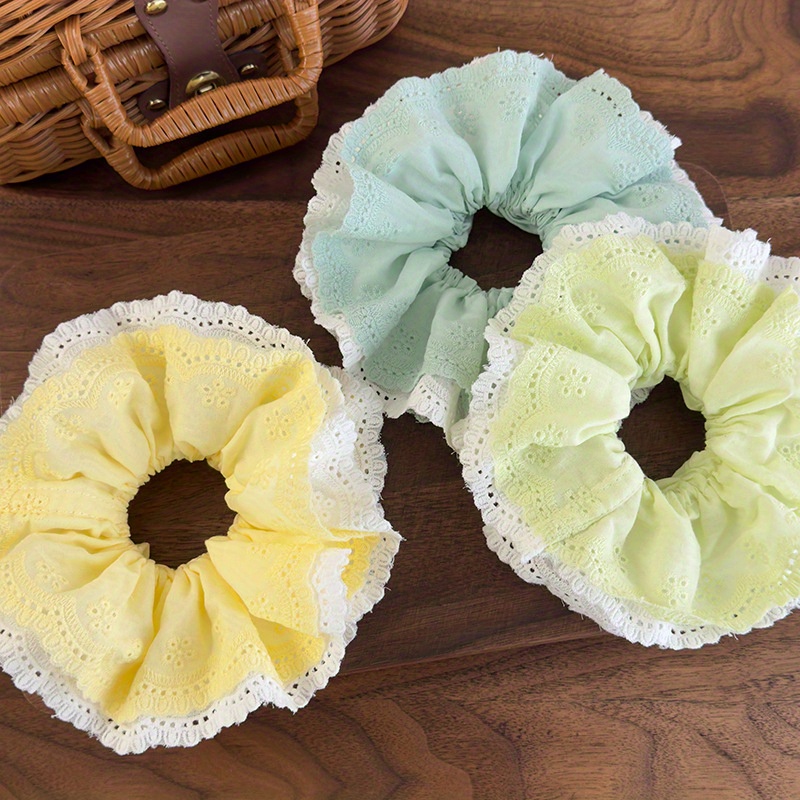 Korean-Style Elegant Mint Gree - огляд і ціна Elastic Lace Trim
