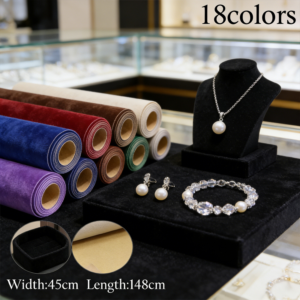 1 roll 45 x 148cm Self-adhesiv - огляд і ціна Velvet Ribbon Roll