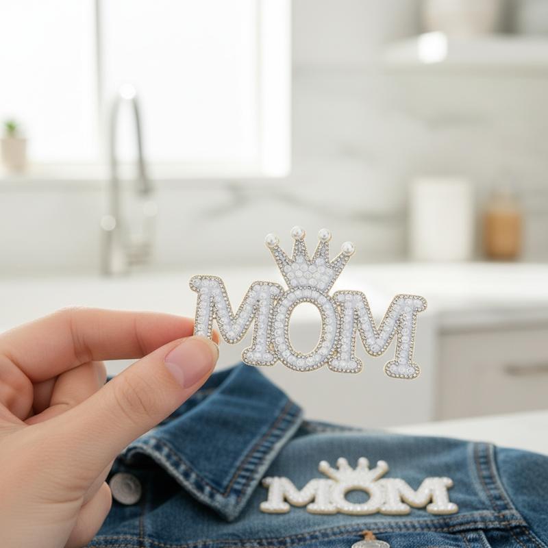 Rhinestone Pearl Crown Mom Let - огляд і ціна Sew On Rhinestone