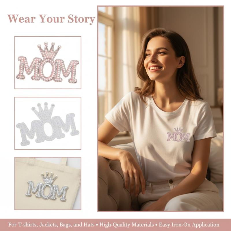 Rhinestone Pearl Crown Mom Let - огляд і ціна Sew On Rhinestone
