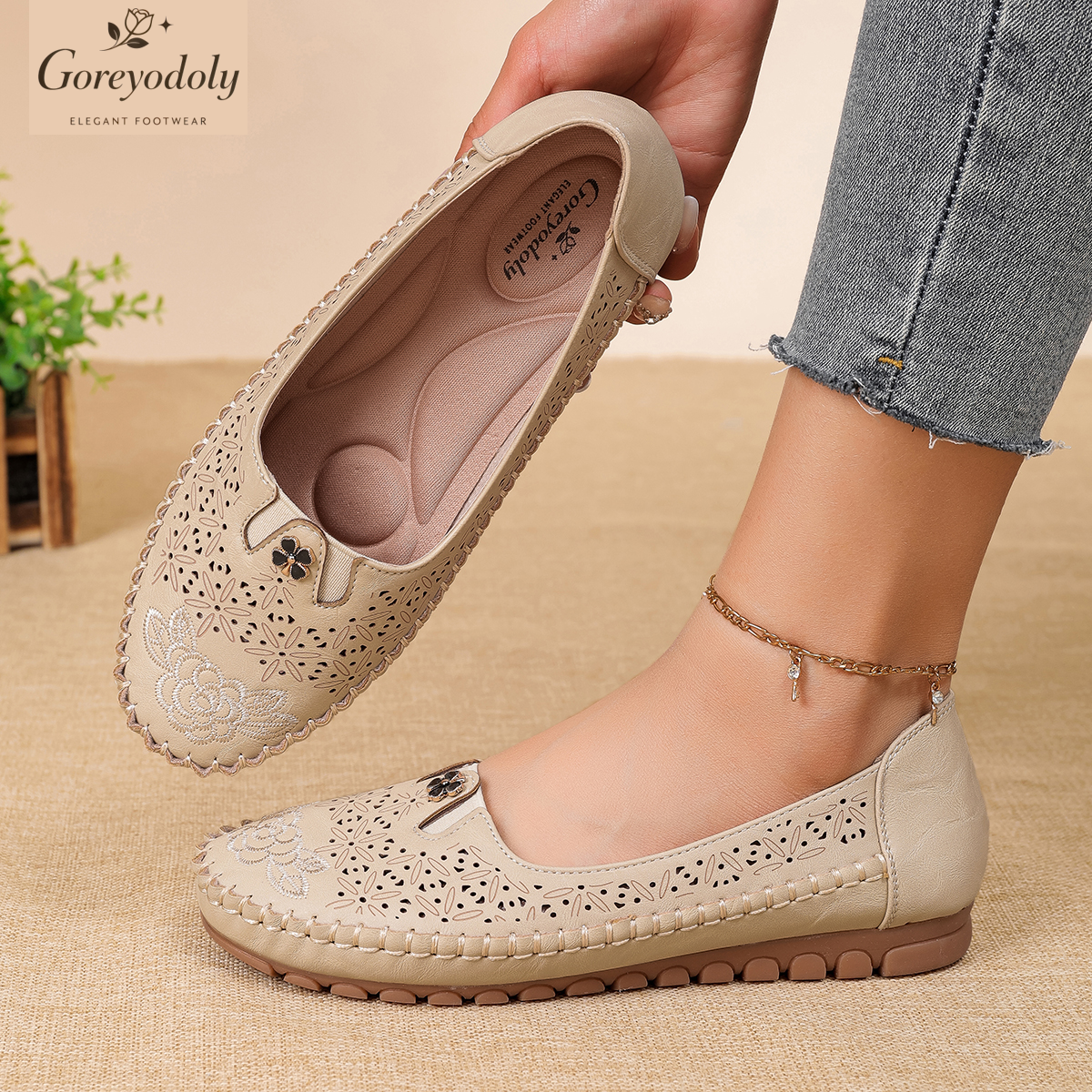 Goreyodoly women loafers flora - огляд і ціна Embroidery Embellishments