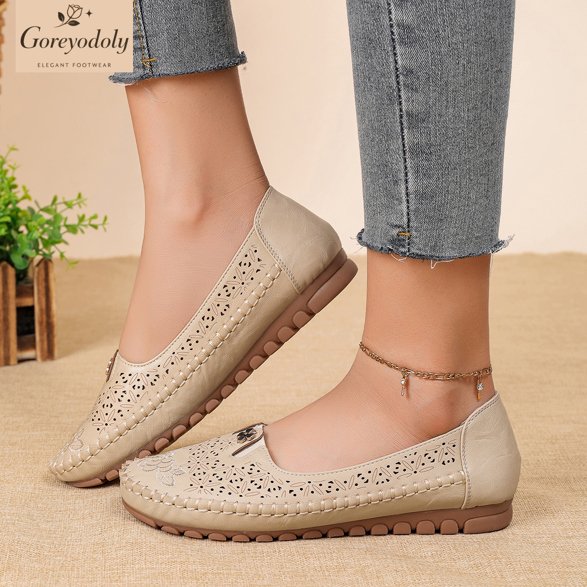 Goreyodoly women loafers flora - огляд і ціна Embroidery Embellishments