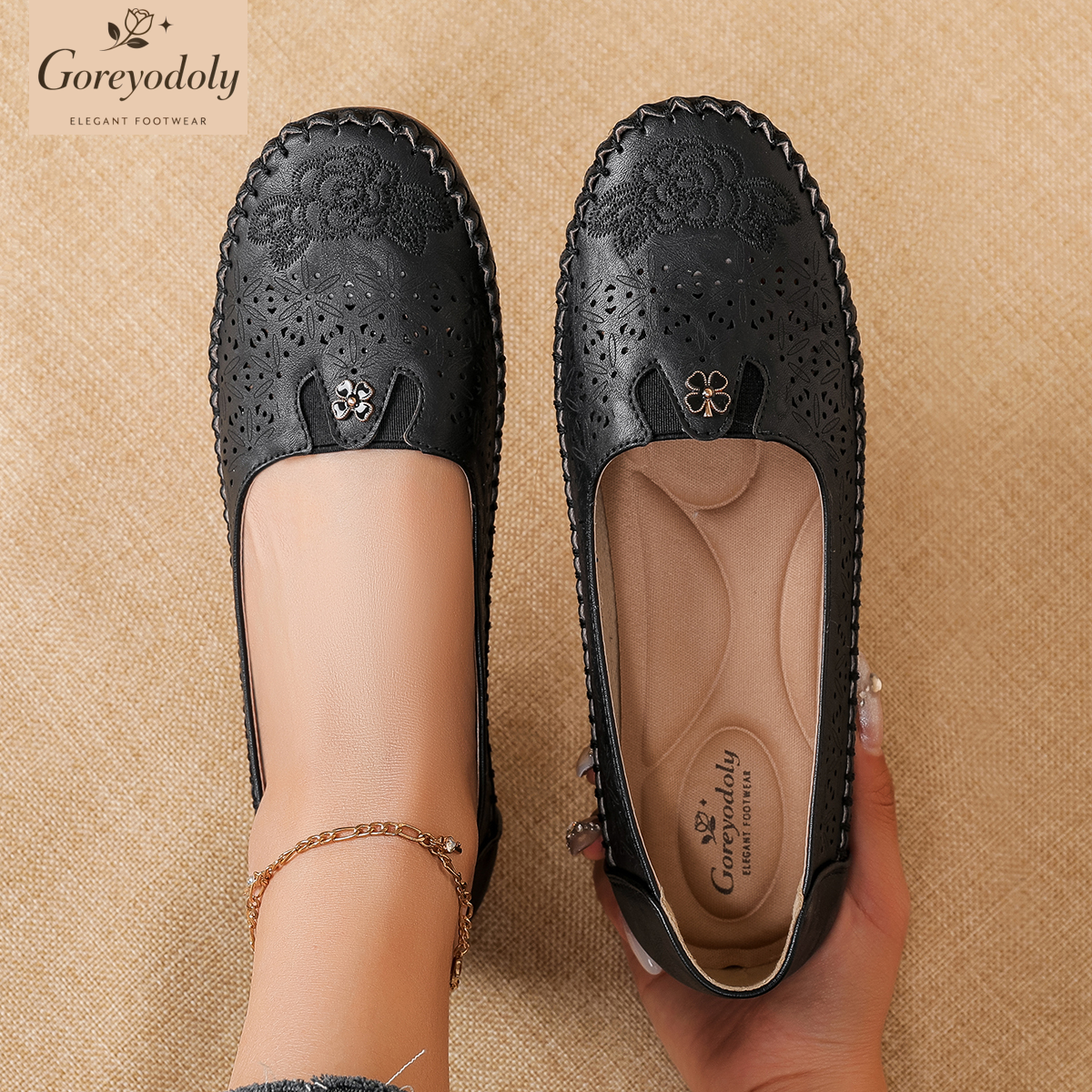 Goreyodoly women loafers flora - огляд і ціна Embroidery Embellishments