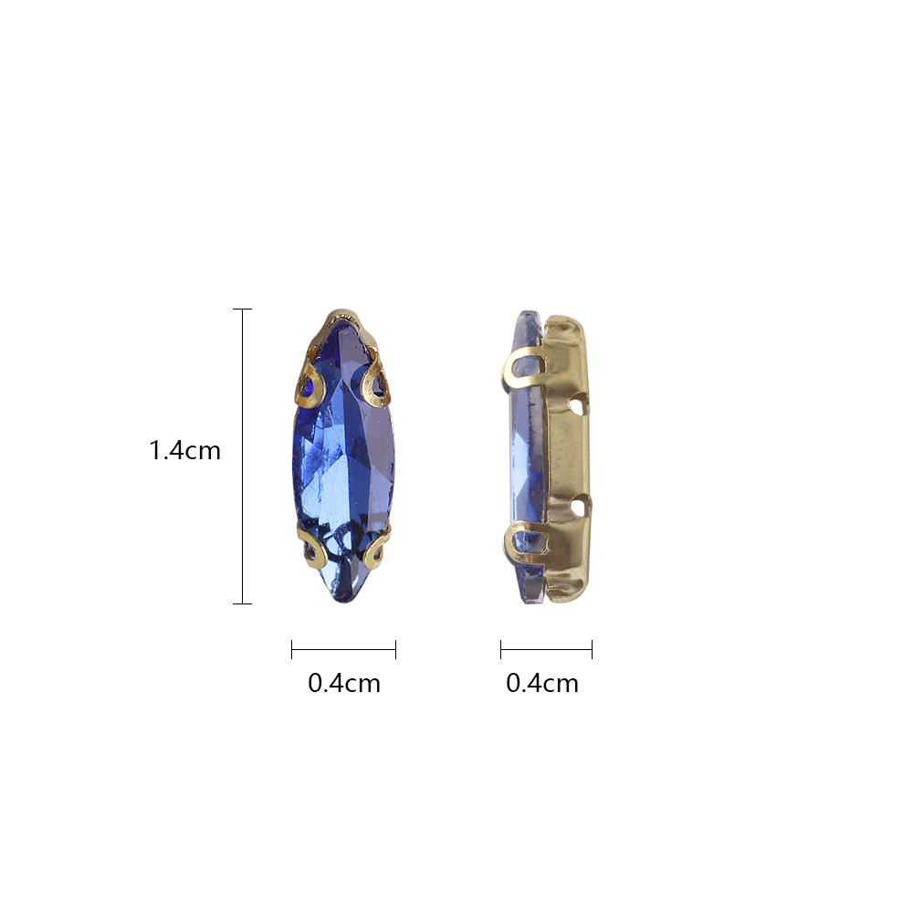 20Pcs 4x15mm Horse eye Crystal - огляд і ціна Sew On Rhinestone