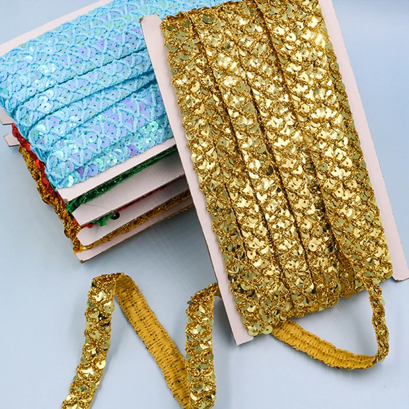 10m Gold and Silver Sequined L - огляд і ціна Lace Ribbon Trim