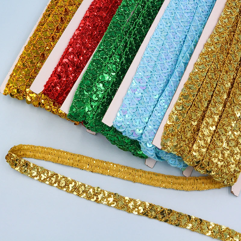 10m Gold and Silver Sequined L - огляд і ціна Lace Ribbon Trim