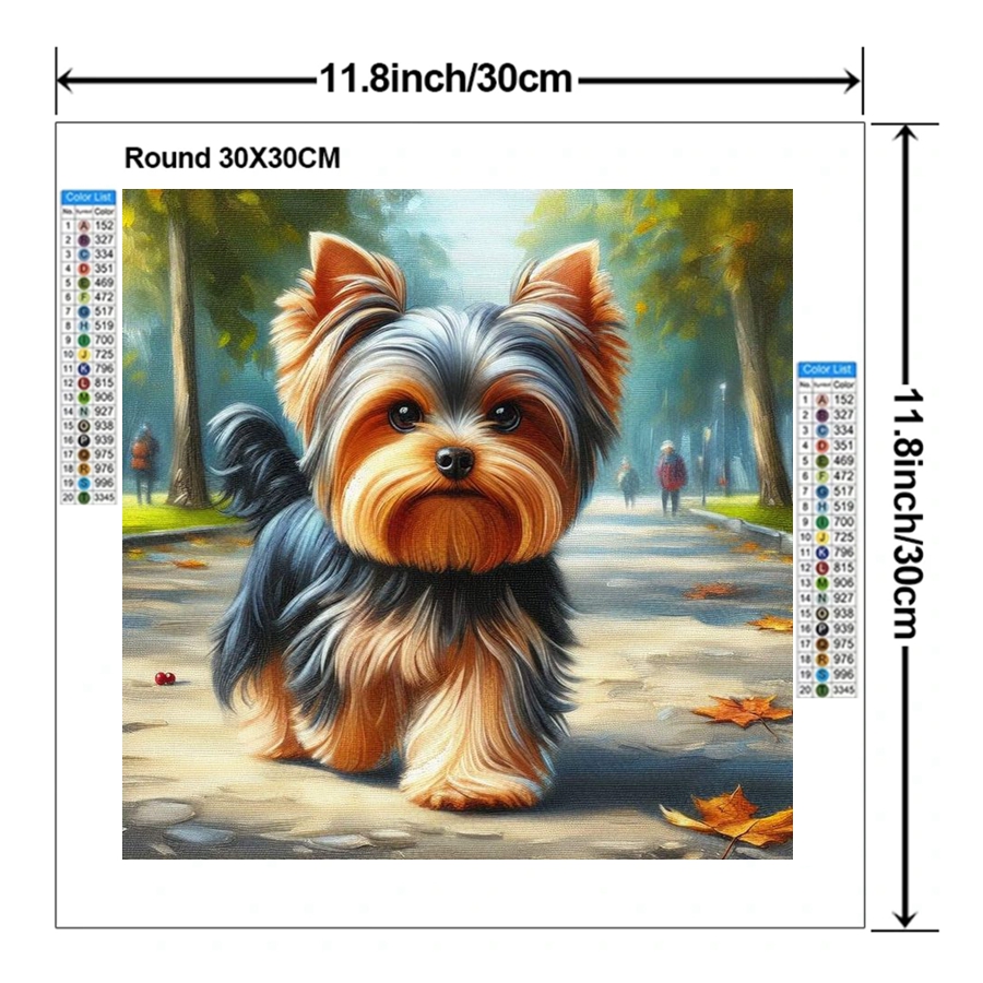 Yorkshire Terrier Dog 5D DIY D - огляд і ціна Embroidery Embellishments