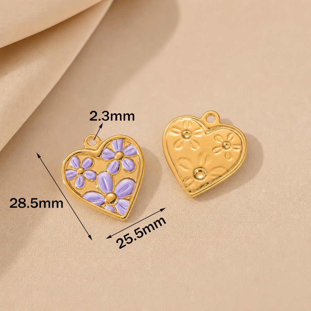 2pcs Stainless Steel Enamel He - огляд і ціна Embellishment Crafts