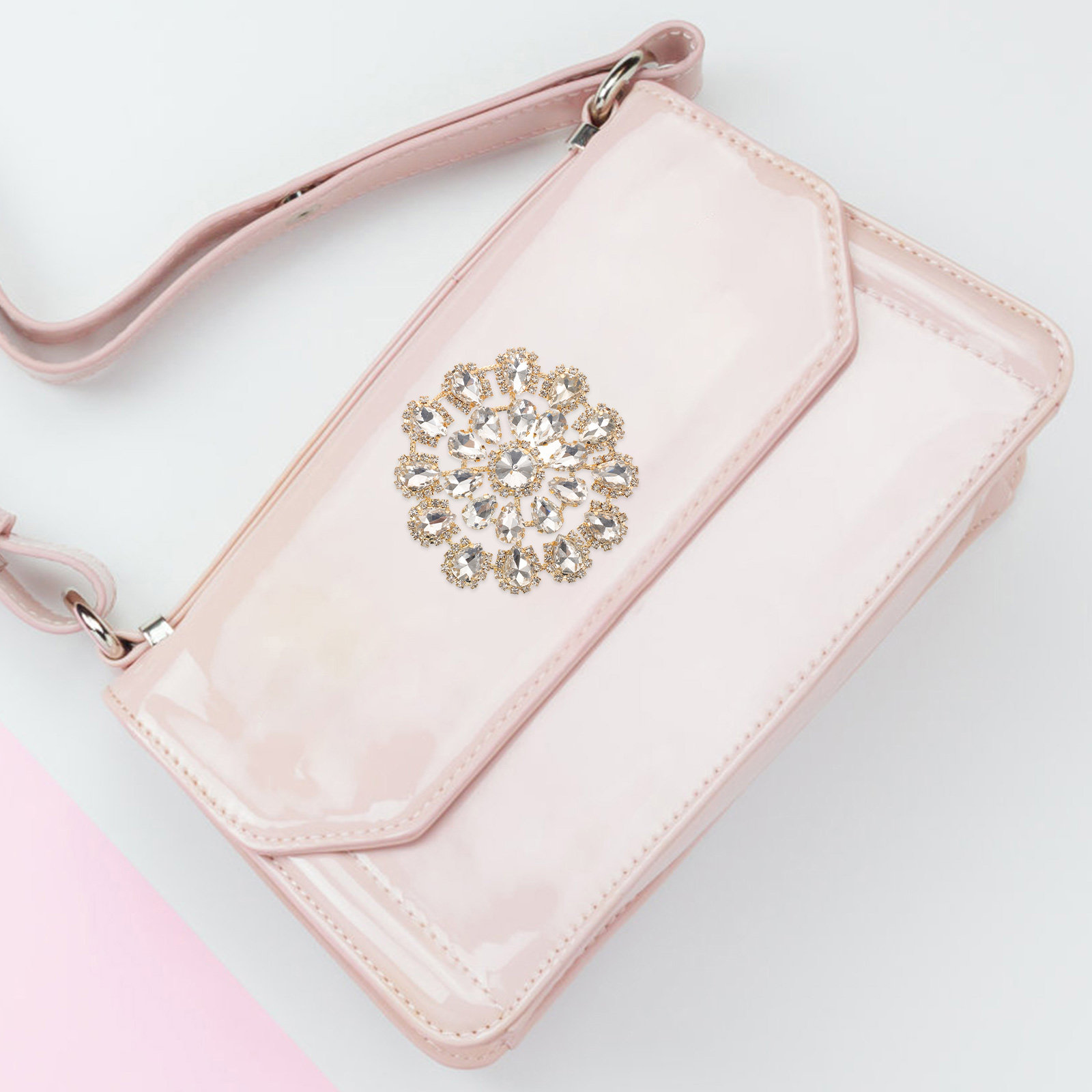 Alloy Rhinestone Flower Appliq - огляд і ціна Sew On Rhinestone