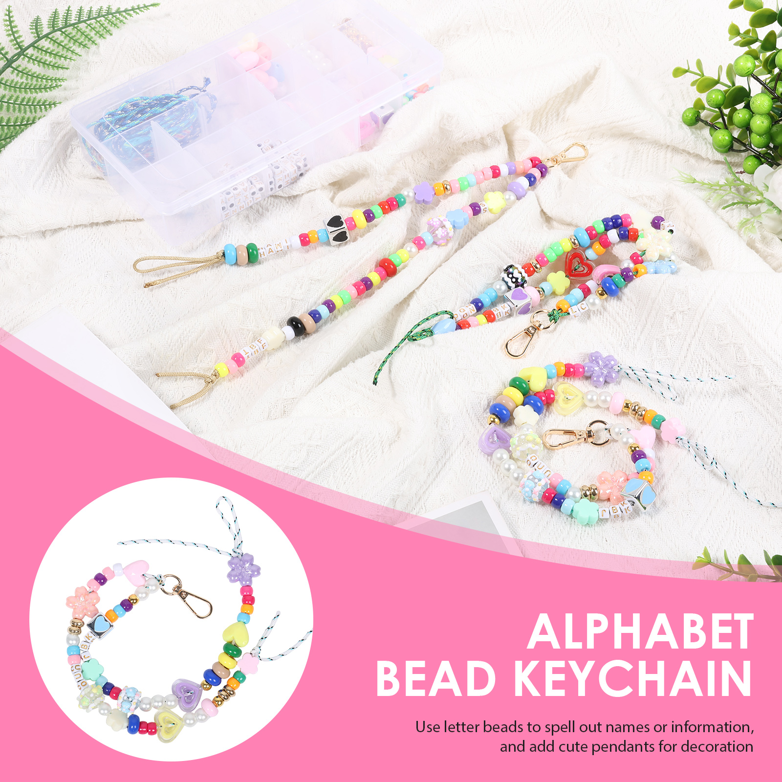 421PCS Beaded Keychain Making  - огляд і ціна Embellishment Crafts