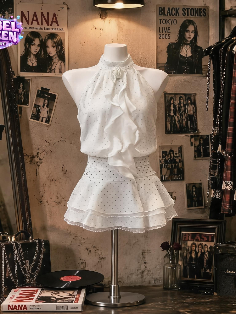 French Sweet Polka Dot 2 Piece - огляд і ціна Elastic Lace Trim
