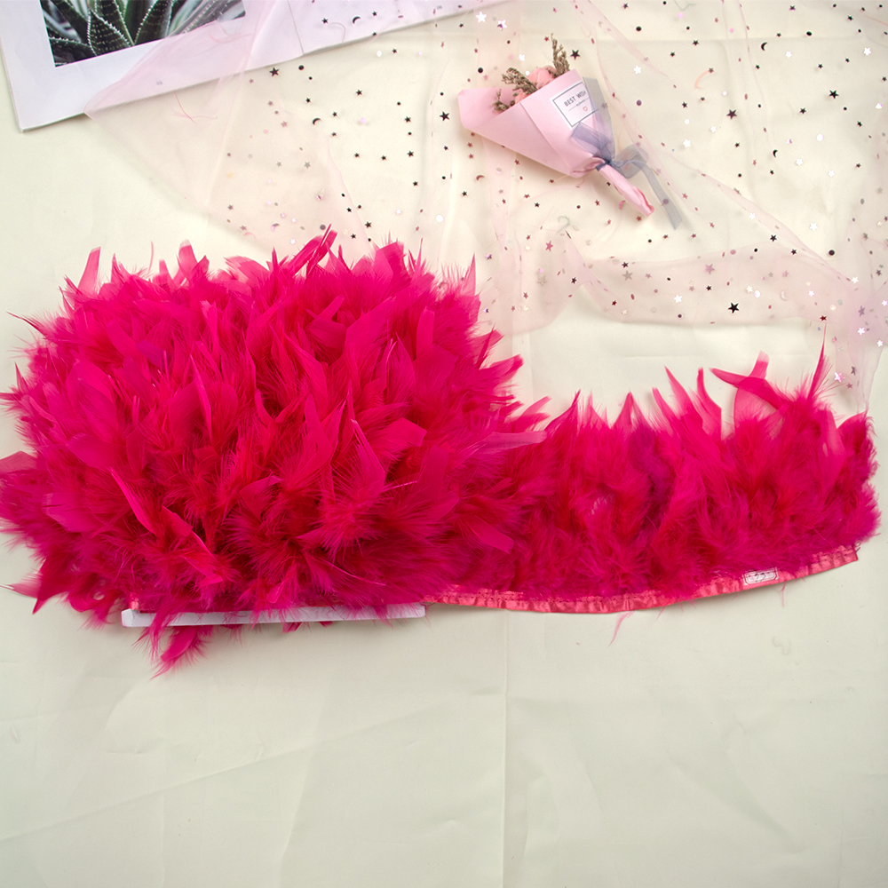 1M Natural Turkey Feathers Tri - огляд і ціна Feather Trim Marabou