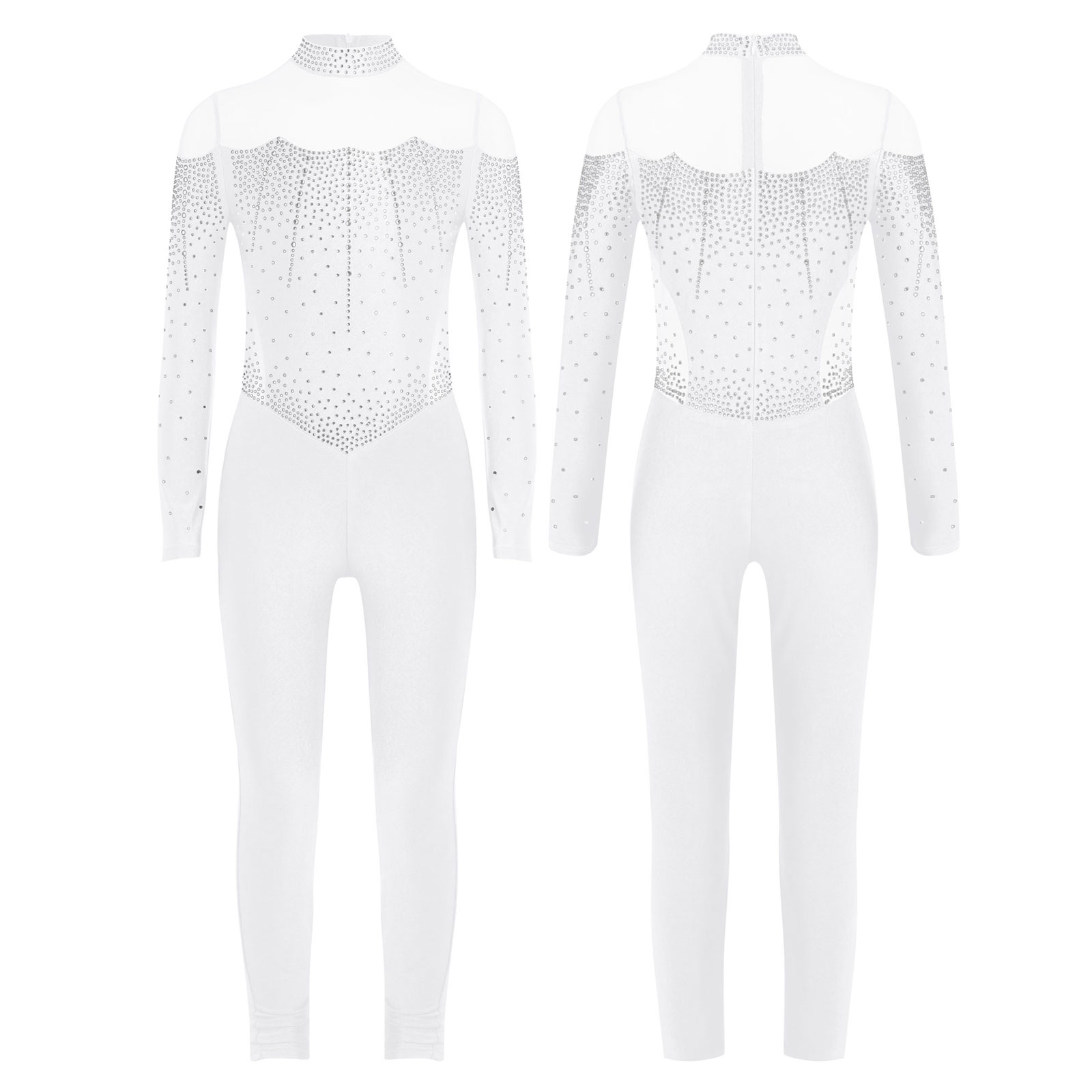 6-16Y Girls Figure Skating Dan - огляд і ціна Rhinestone Banding Trim