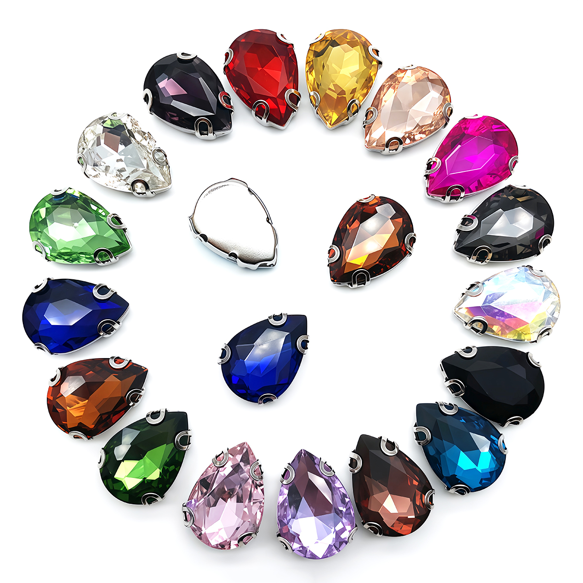 Water Drop Crystal Glass Rhine - огляд і ціна Sew On Rhinestone