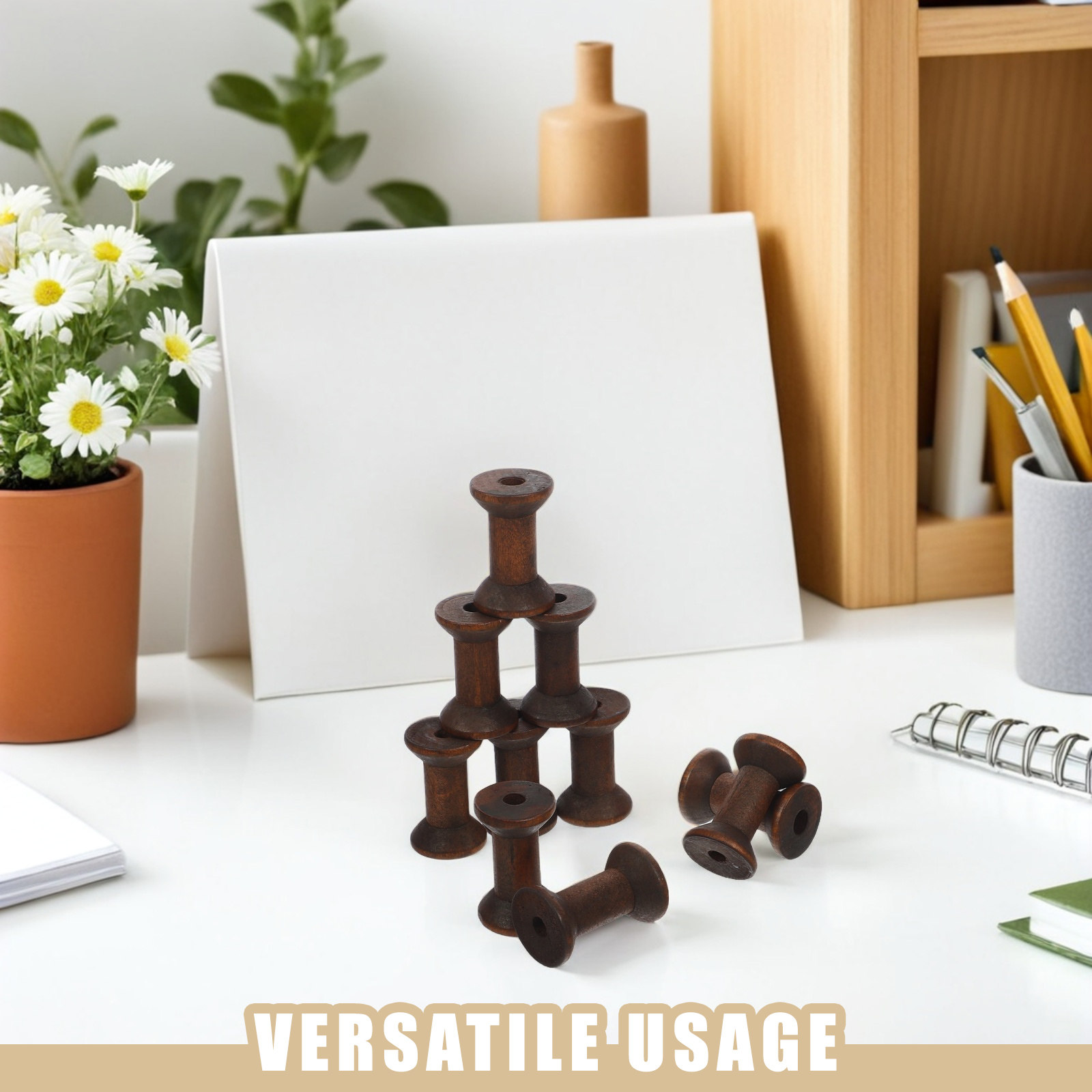 10Pcs Handcrafted Wooden Spool - огляд і ціна Embroidery Craft