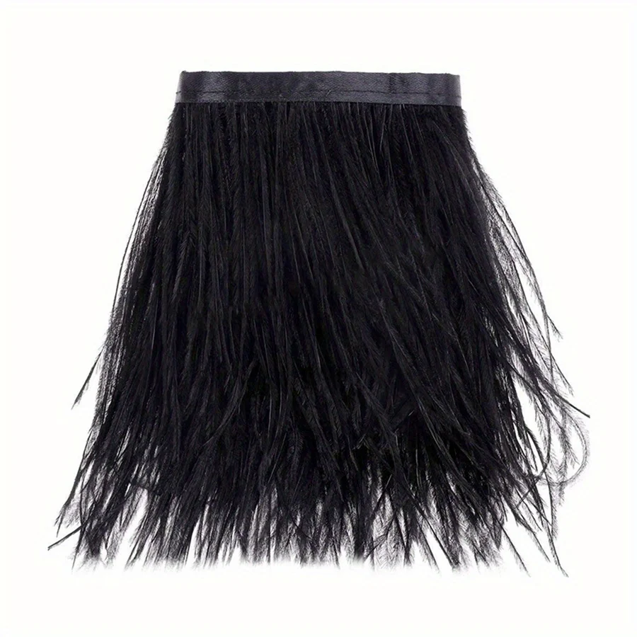 1/10M Natural Plume Black Ostr - огляд і ціна Feather Trim Marabou