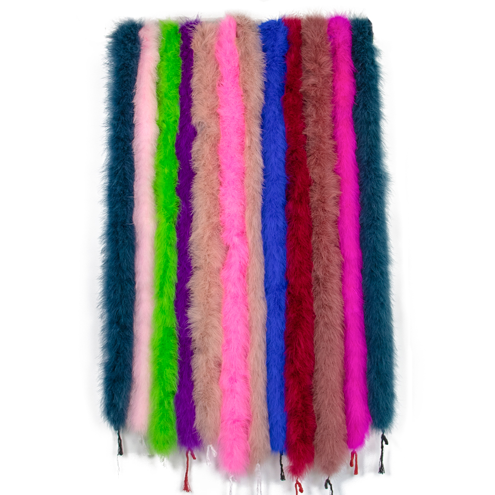 2M 50g Red Fluffy Turkey Marab - огляд і ціна Feather Trim Marabou
