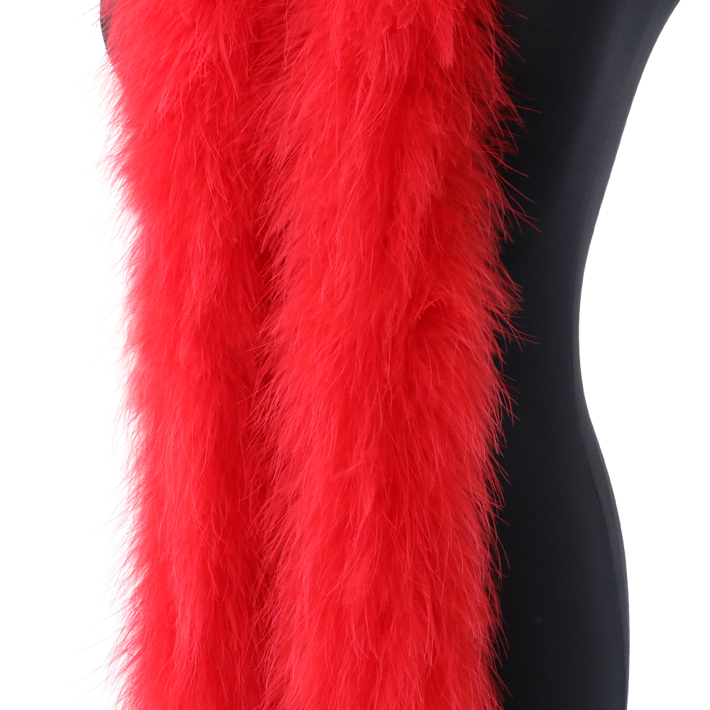 2M 50g Red Fluffy Turkey Marab - огляд і ціна Feather Trim Marabou