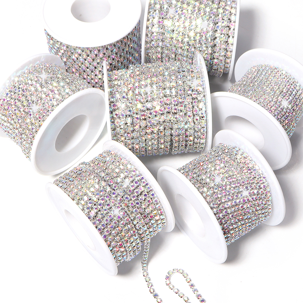 10Yards Glitter Rhinestone Cla - огляд і ціна Sew On Rhinestone