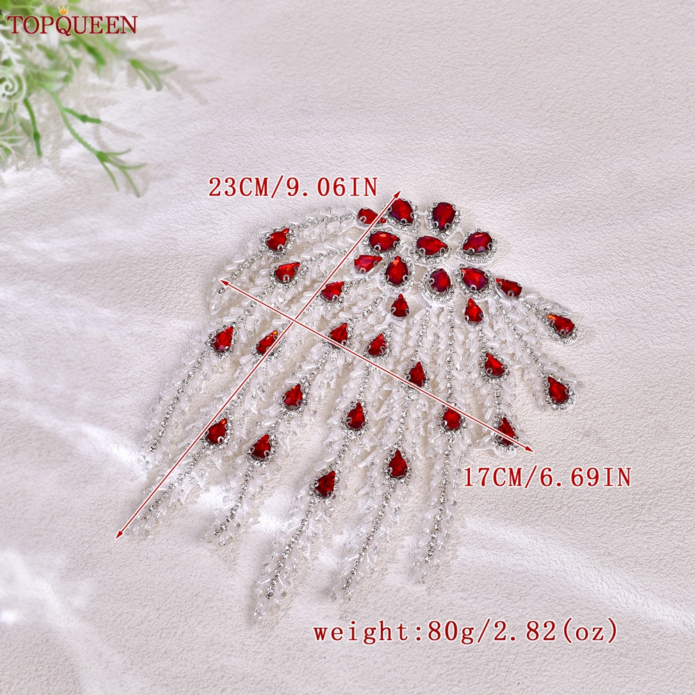 TOPQUEEN Hand-sewn Beaded Tass - огляд і ціна Sew On Rhinestone