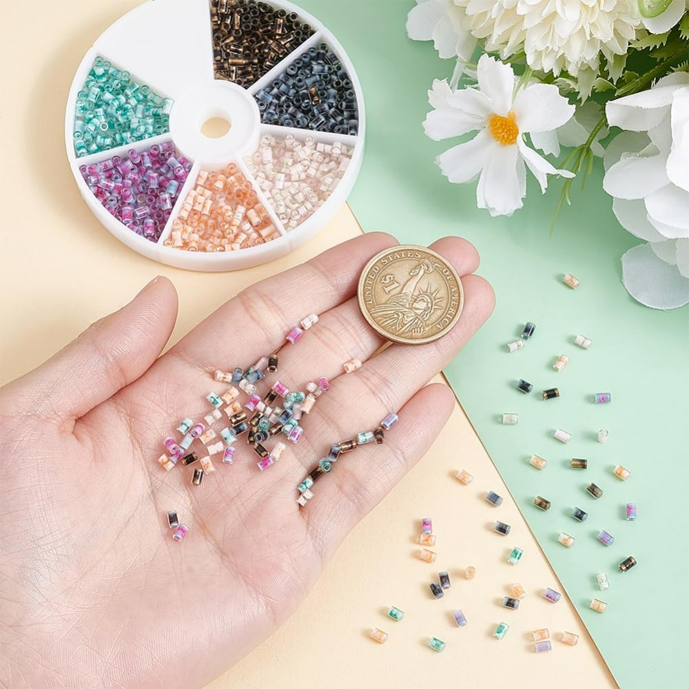 720pcs 6 Colors Tube Beads 24g - огляд і ціна Embroidery Craft