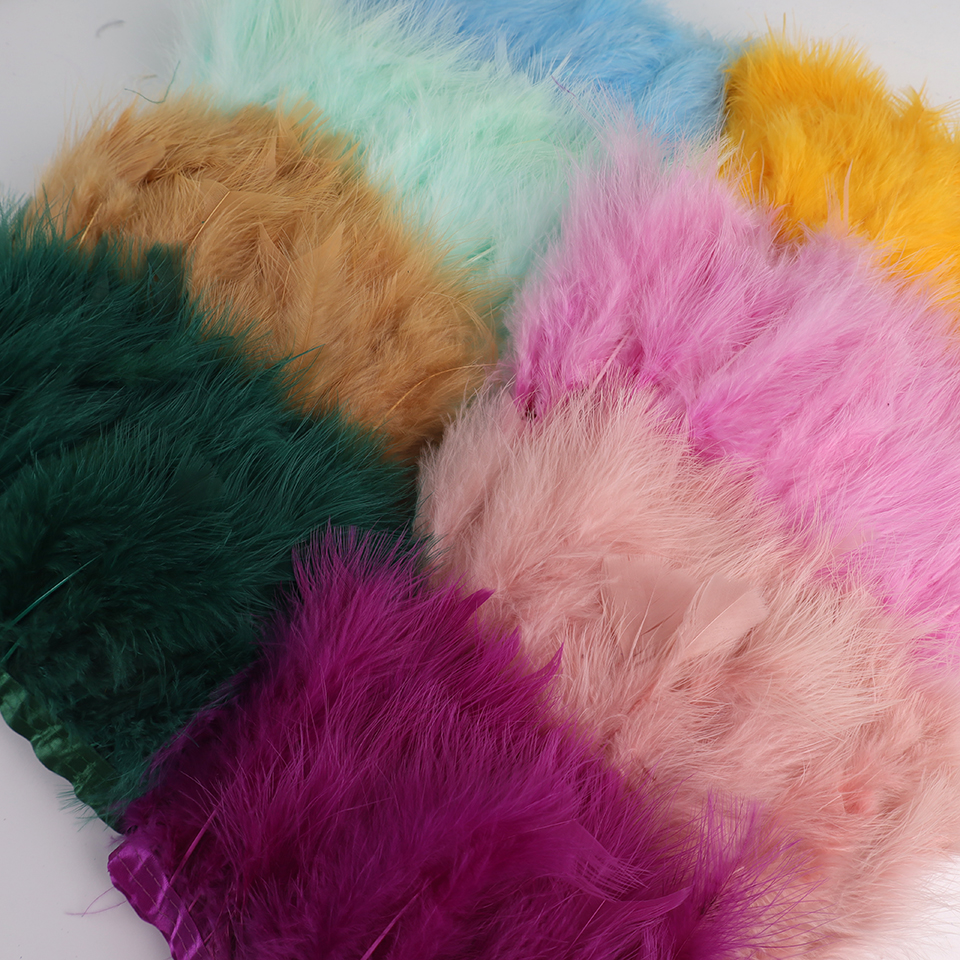 10 Meters Natural Turkey Marab - огляд і ціна Feather Trim Marabou