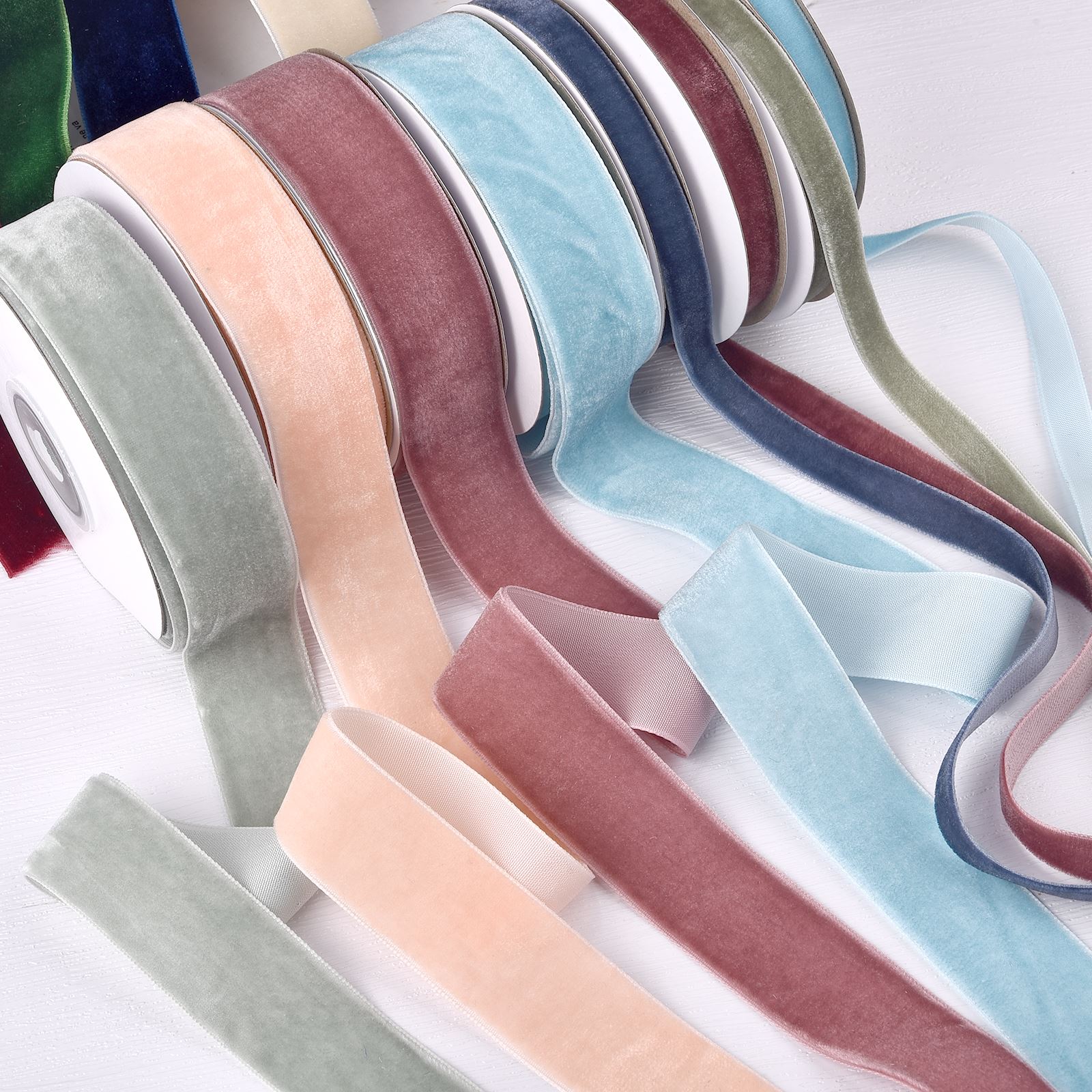 10/25mm 5Yards Roll Single Fac - огляд і ціна Velvet Ribbon Roll