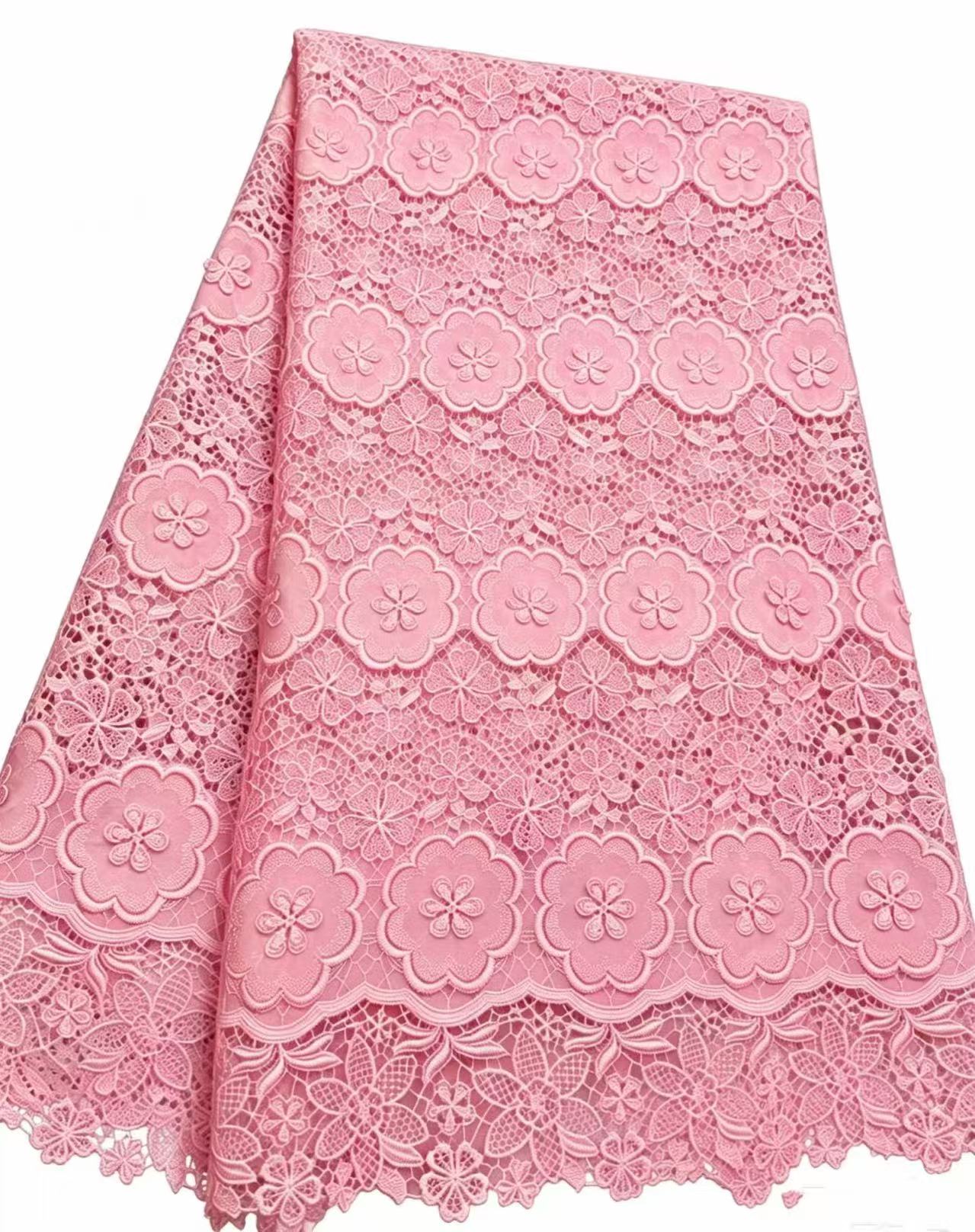 African Guipure Cord Lace Fabr - огляд і ціна Sew On Rhinestone