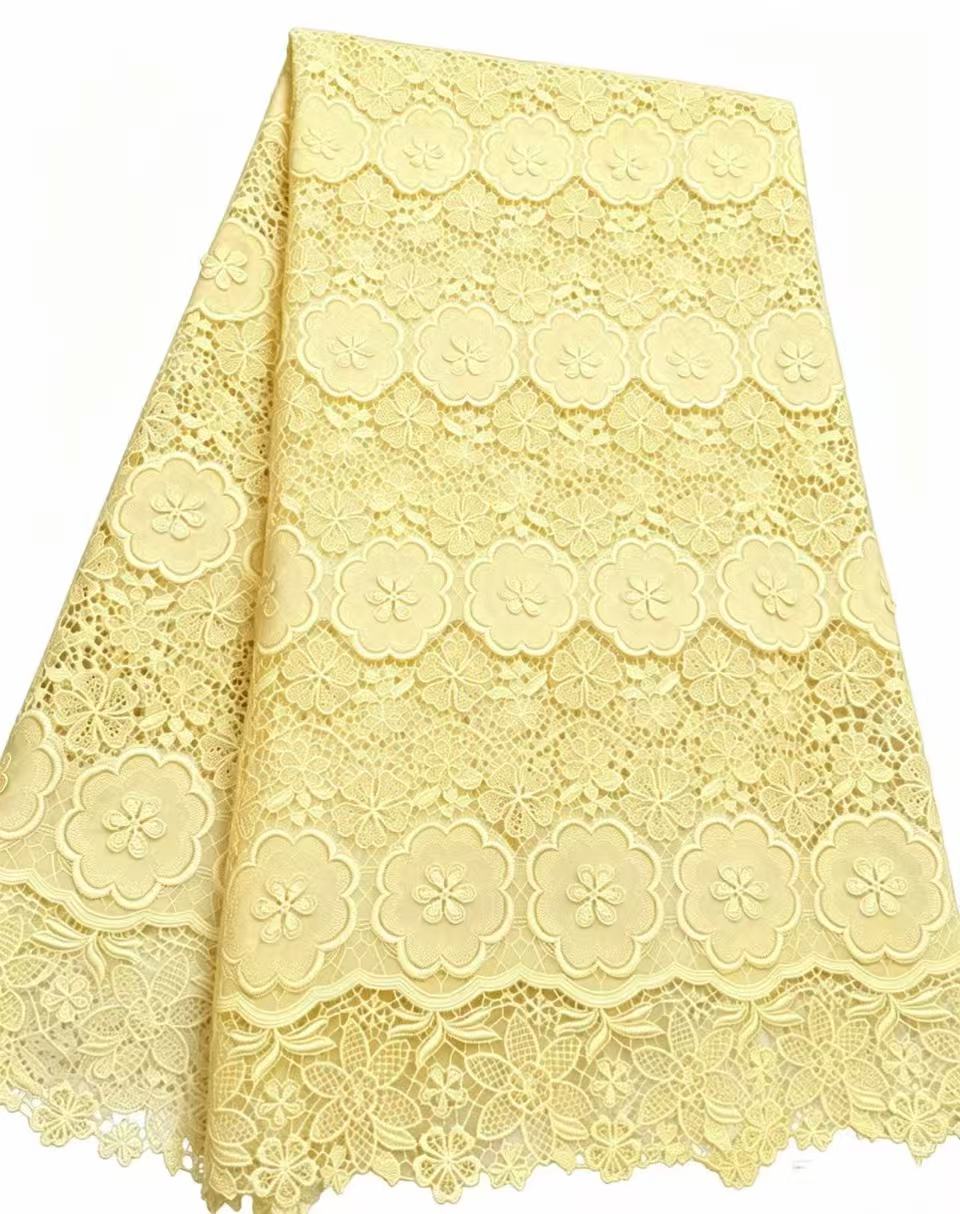 African Guipure Cord Lace Fabr - огляд і ціна Sew On Rhinestone