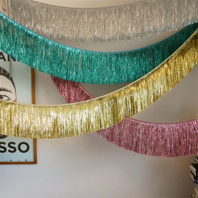 Shiny Tinsel Tassels Fringes B - огляд і ціна Tassel Fringe Trim
