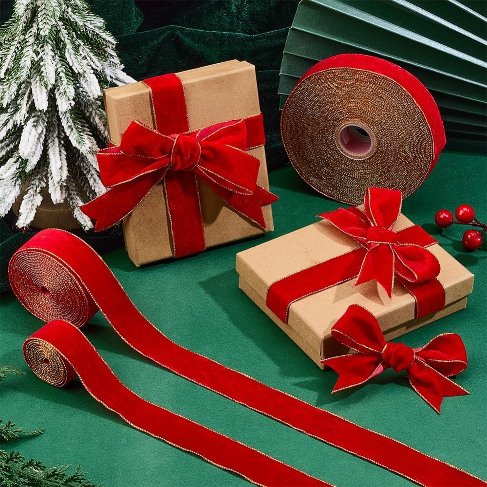 1 Roll 20 Yards Velvet Ribbons - огляд і ціна Velvet Ribbon Roll