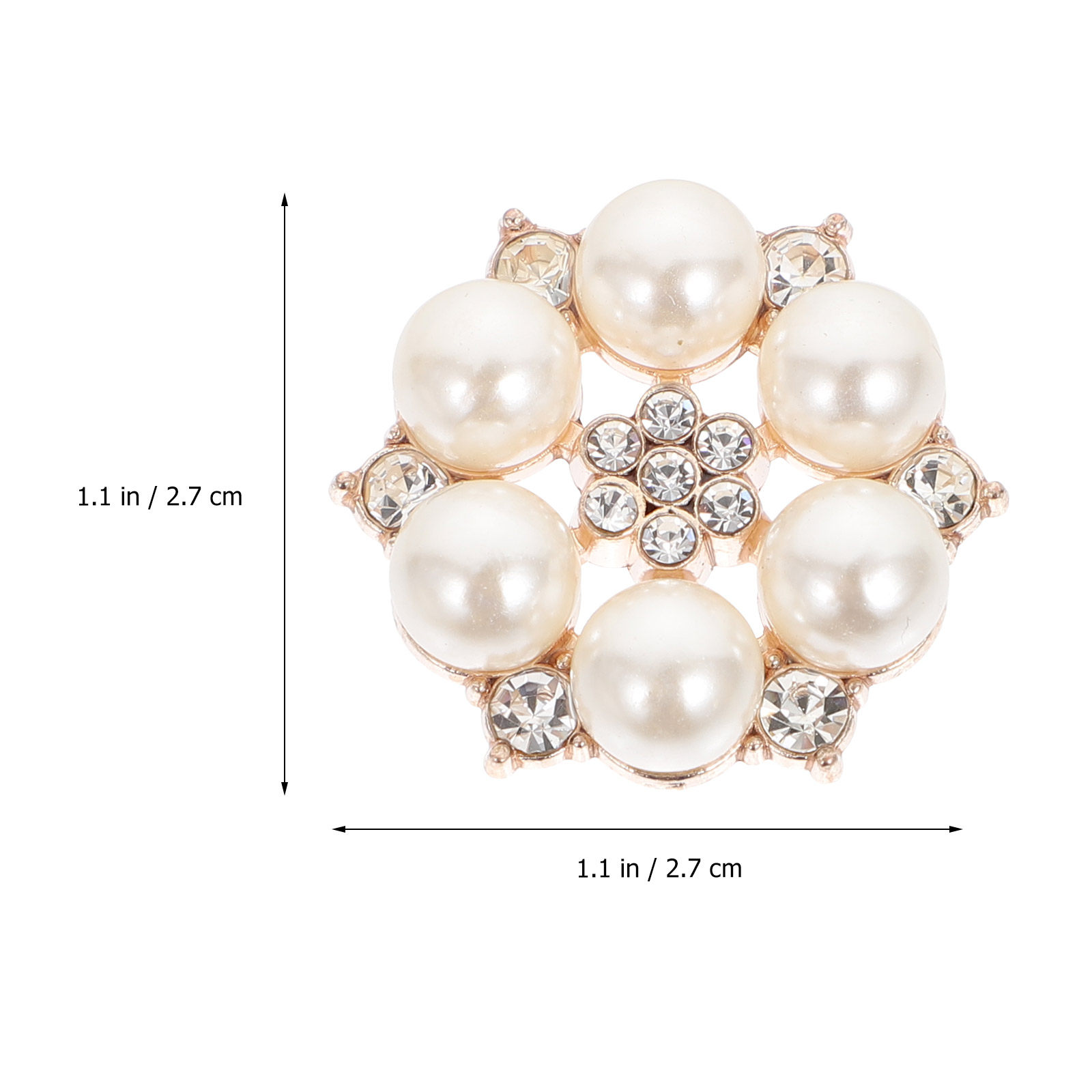 30Pcs Pearl Flower Buttons DIY - огляд і ціна Embellishment Crafts