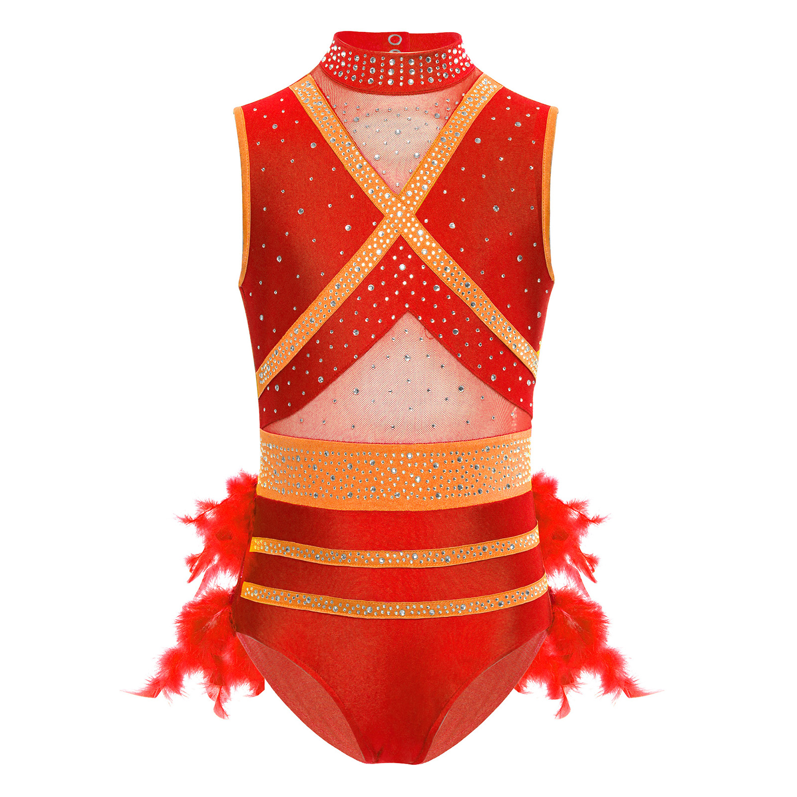 Kids Girls Latin Ballet Dance  - огляд і ціна Rhinestone Banding Trim
