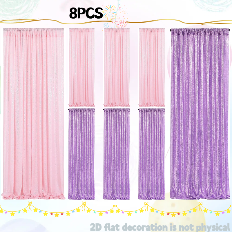 Pink&Silver Sequin Backdrop 2f - огляд і ціна Sequin Fabric Panel